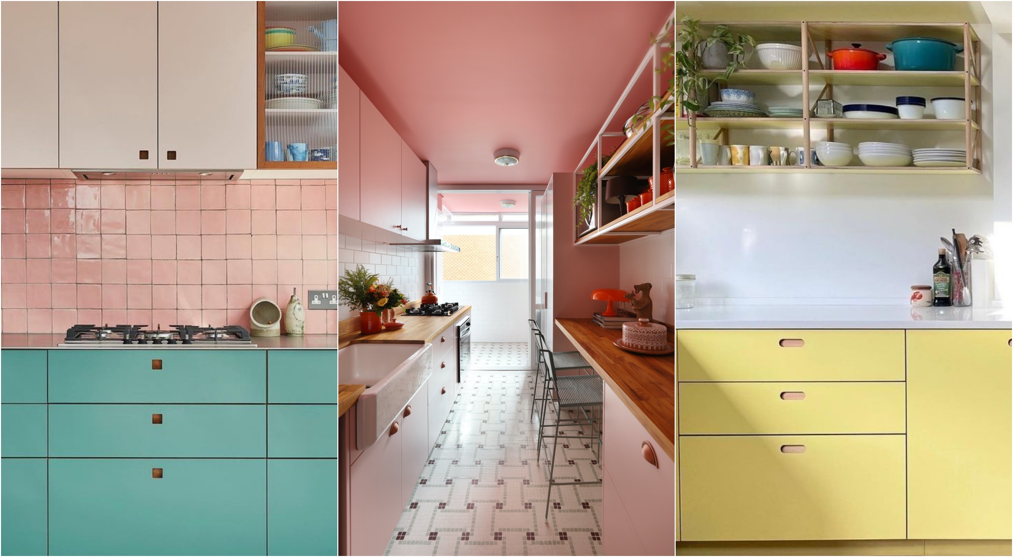 cozinhas coloridas