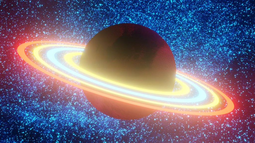 Saturno é um planeta de trânsito lento, que demora cerca de 29 anos para dar uma volta ao redor do Sol.