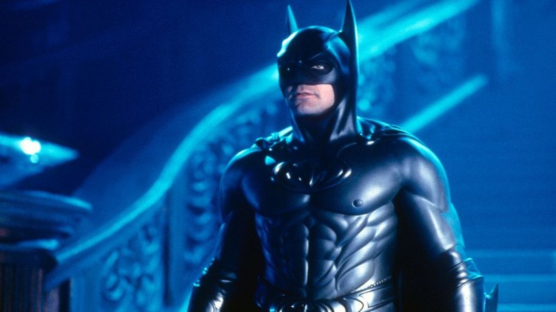 George Clooney em "Batman & Robin", polêmico filme lançado em 1997.