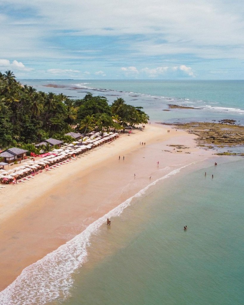 Praia em Arraial D'Ajuda, na Bahia.