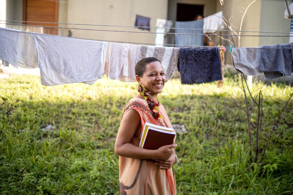 Nora Guimarães – foto Wendy Andrade Noranathan Guimarães, co-fundadora do Resistenem.
