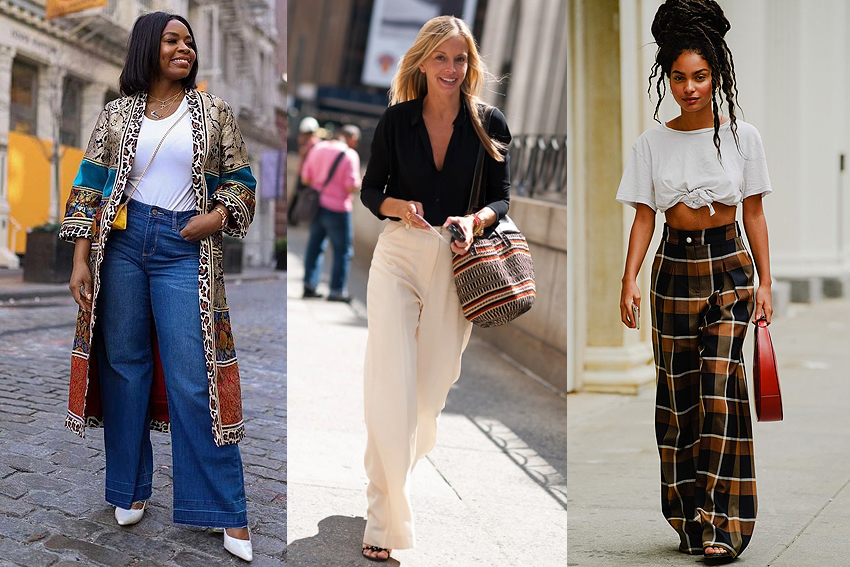 Calça wide leg: 5 looks com o modelo de barra ampla que é tendência