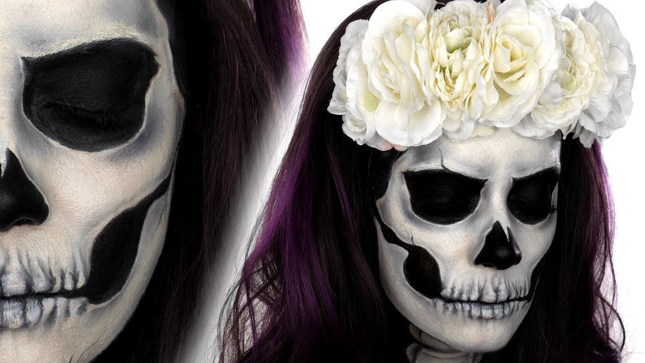 Aprenda A Fazer Uma Maquiagem De Caveira Para O Halloween