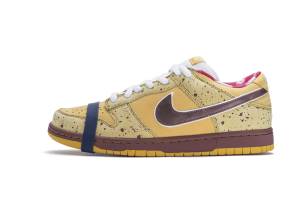 Tênis Nike SB Dunk Low Yellow Lobste Modelo que nasceu de uma colaboração entre a Nike e a CONCEPTS é tão exclusivo que apenas 36 pares foram produzidos.
