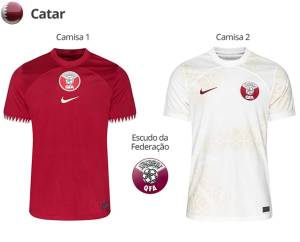 catar-1- Uniforme do Catar para a Copa do Mundo