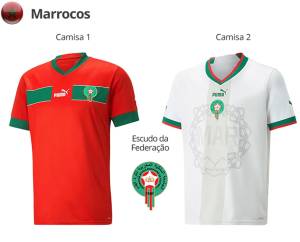 marrocos Uniformes do Marrocos