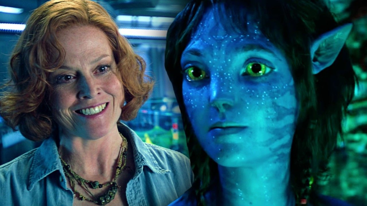 Sigourney Weaver interpreta "Kiri" em "Avatar - O Caminho da Água".