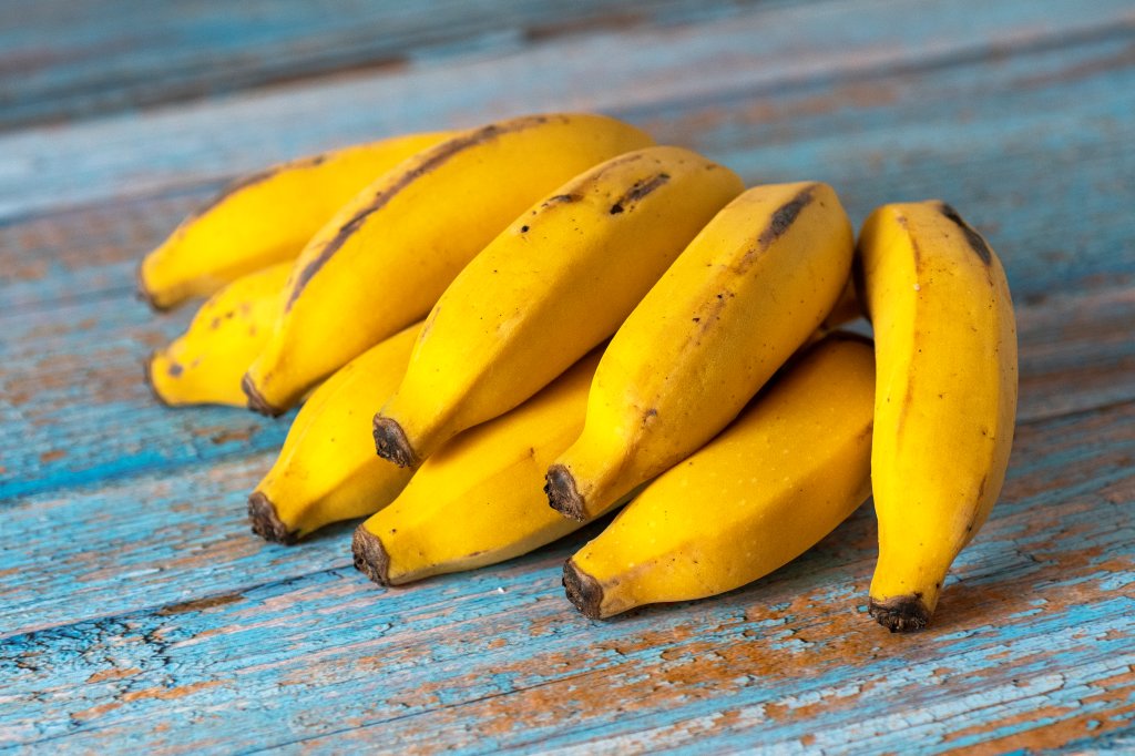Banana auxilia na manutenção de vitamina B6.