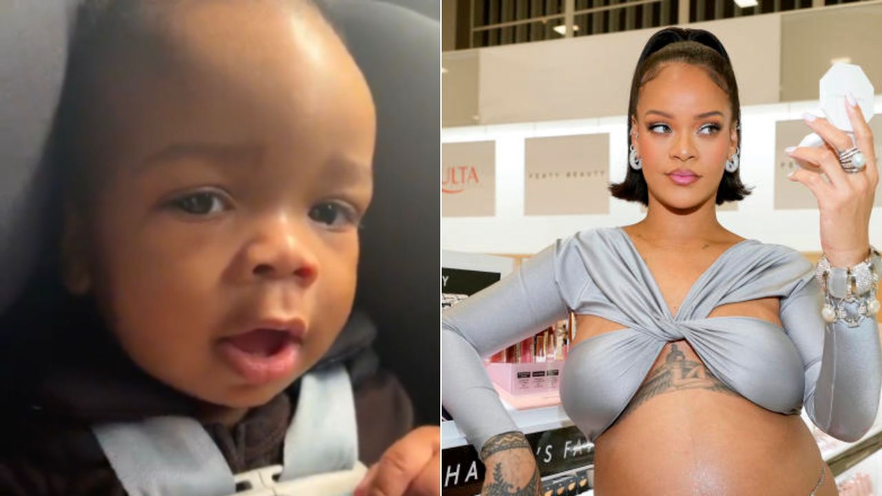 Rihanna publicou primeiro vídeo do bebê no TikTok.