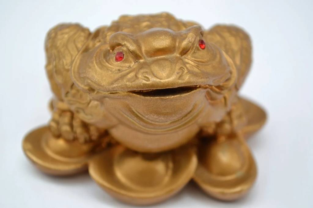 Kaeru, o sapo da sorte.