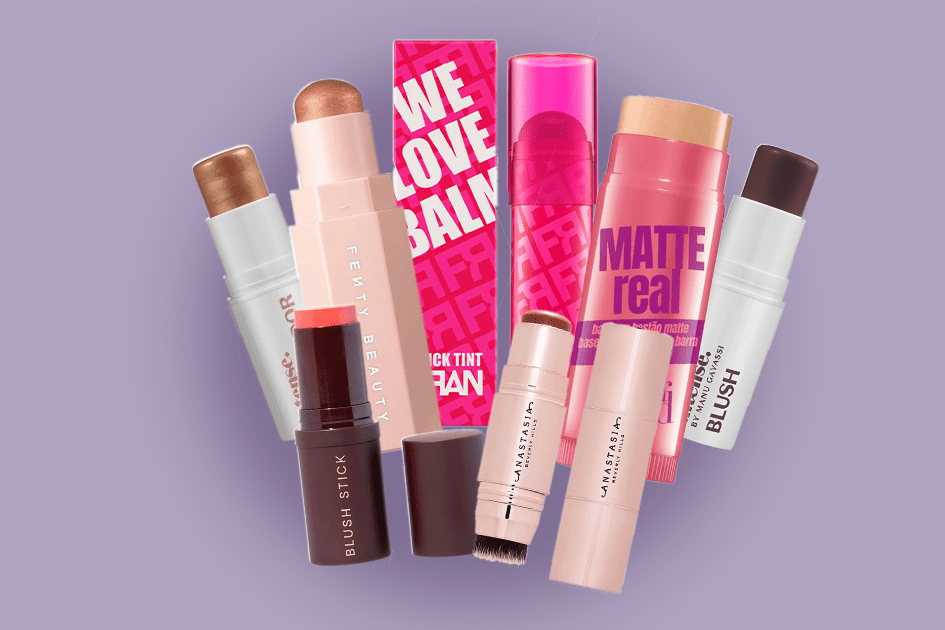 Maquiagem em bastão: blush, corretivo e outros produtos para aderir