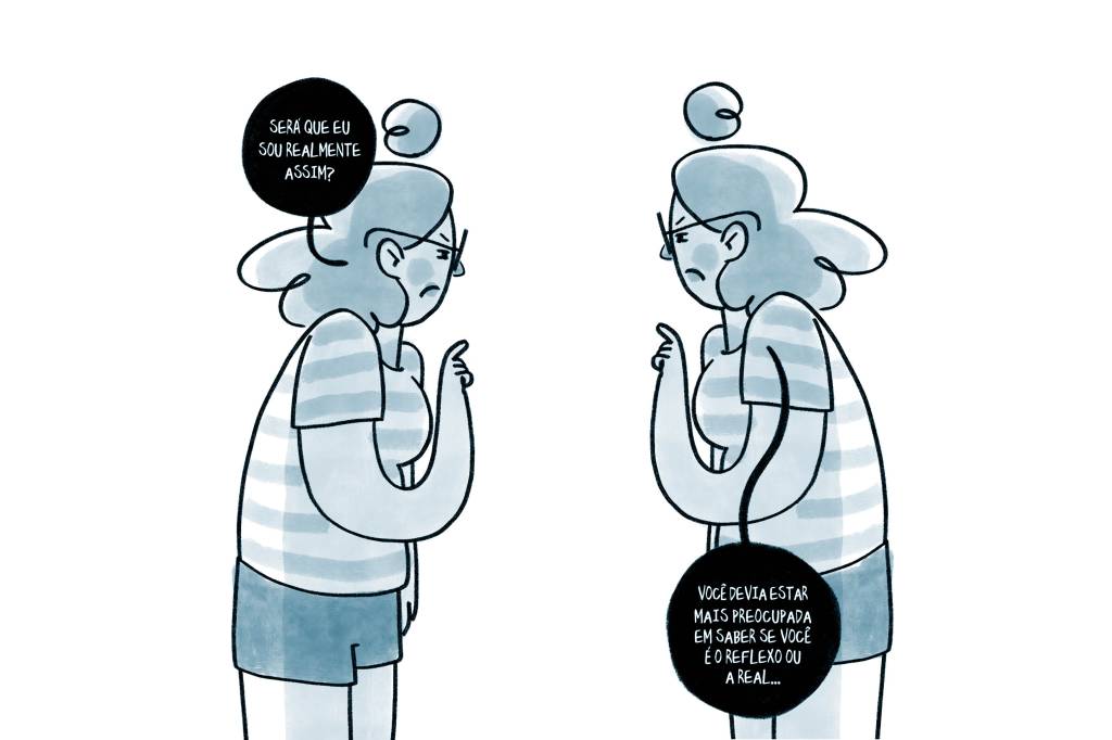 AUTOIMAGEM- DENTRO da materia Ilustrações Helô D’Angelo