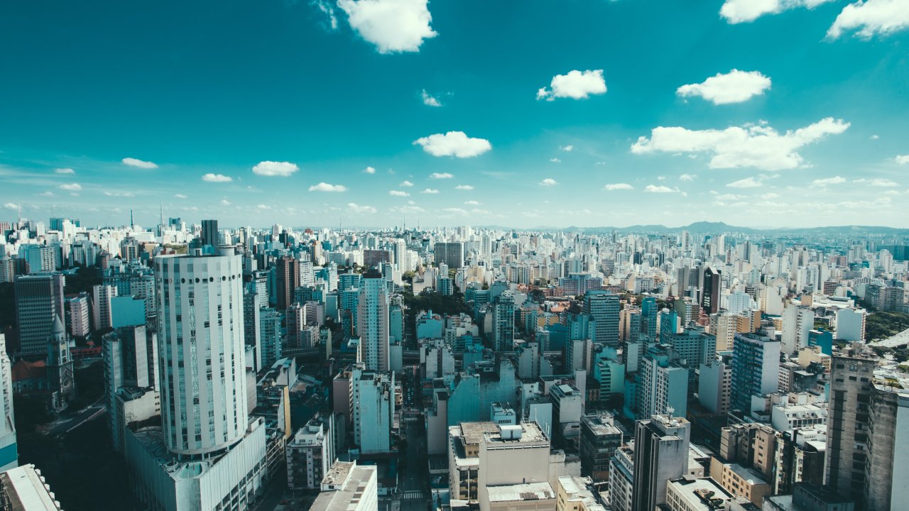 Vista de cima da cidade de São Paulo