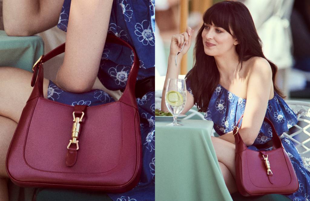 dakota-johnson-gucci-jackie-1961-02 Dakota Johnson estrela nova campanha da Gucci para a bolsa Jackie 1961