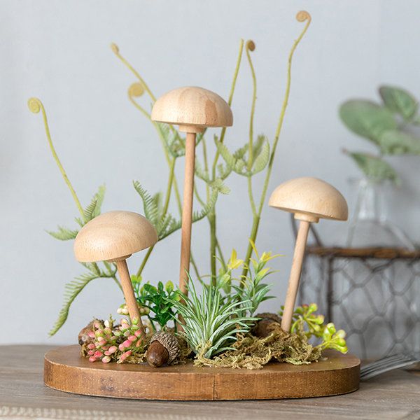cogumelos na decoração