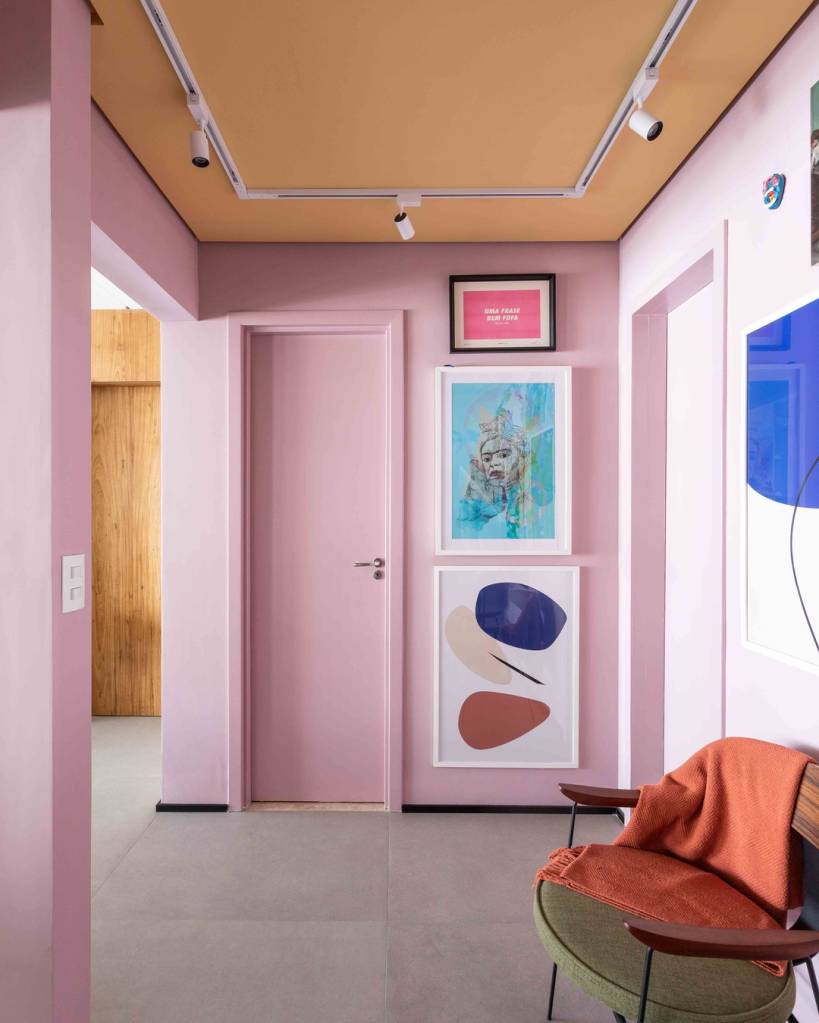 ideias de hall de entrada coloridos e charmosos