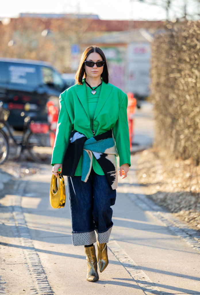 Street Style – Day 4 – Copenhagen Fashion Week Autumn/Winter 2023 street style Copenhague - verde