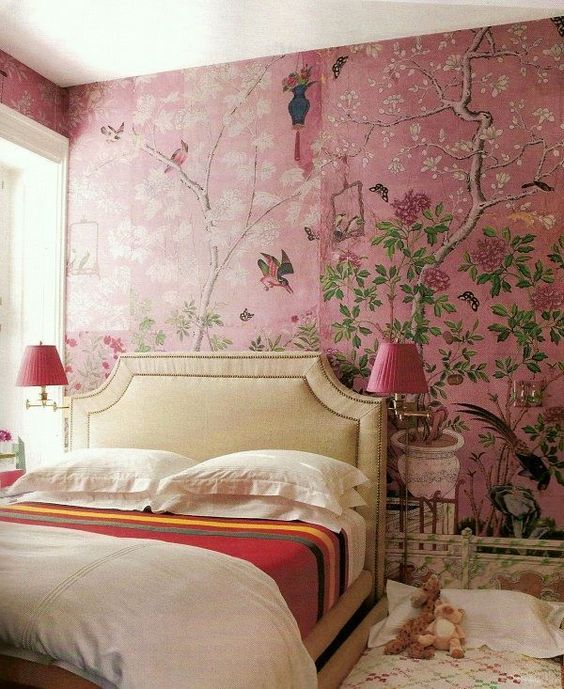 romantic floral room