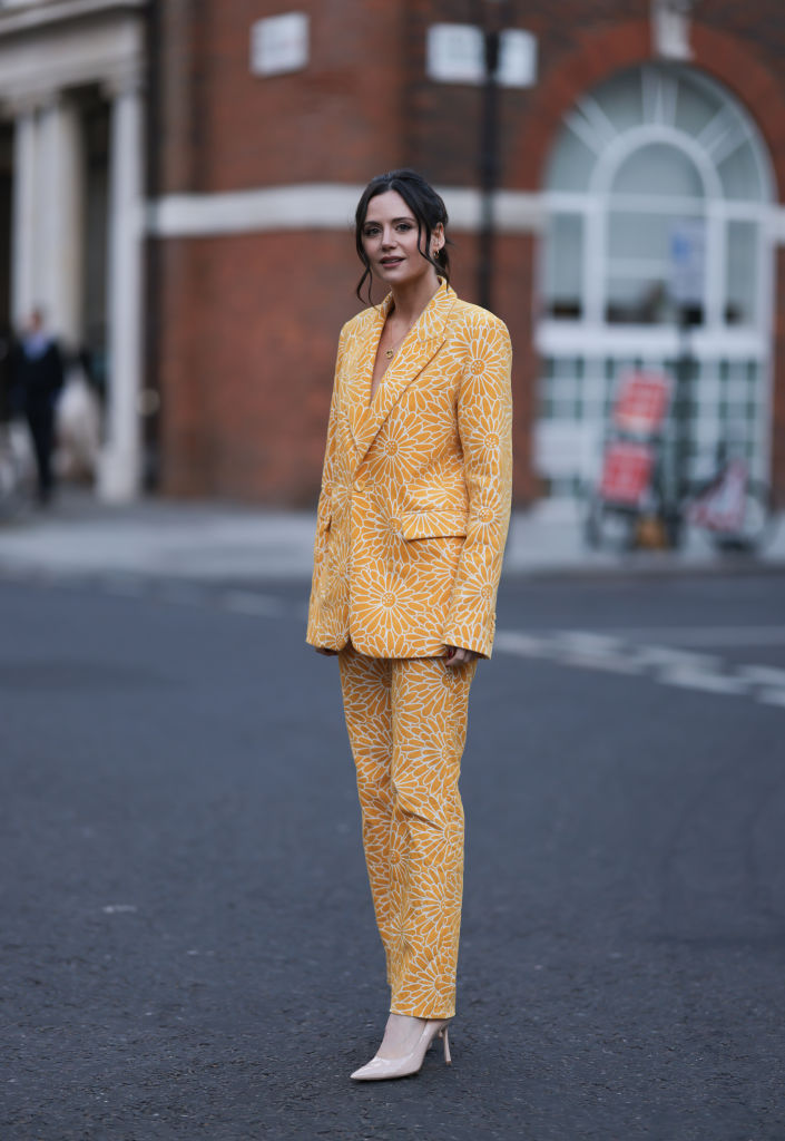 Street Style London Fashion Week - alfaiataria floral