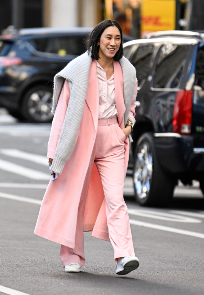 street style new york fashion week - tons pastel