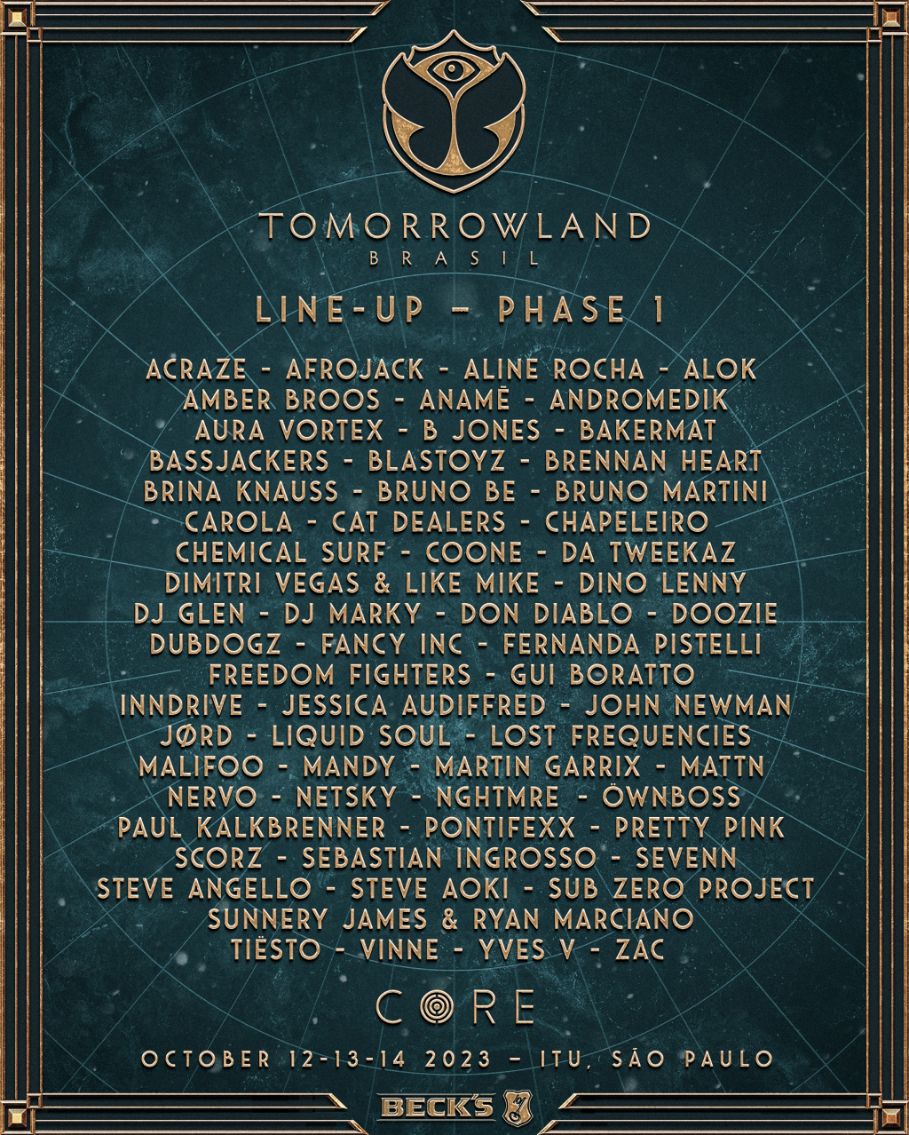 Line-up tomorrowland brasil 2023