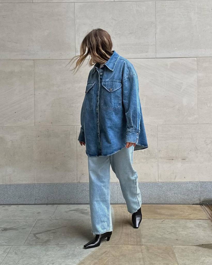 camisa-jeans-larga-com-calça-jeans jestem_kasia