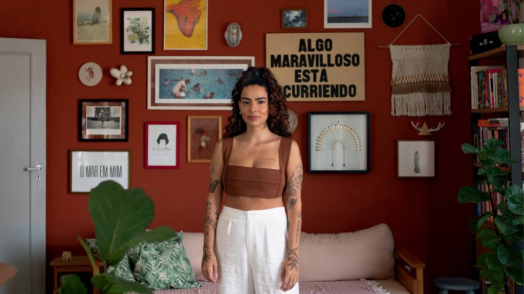 A décor alto astral do lar da apresentadora Laura Vicente