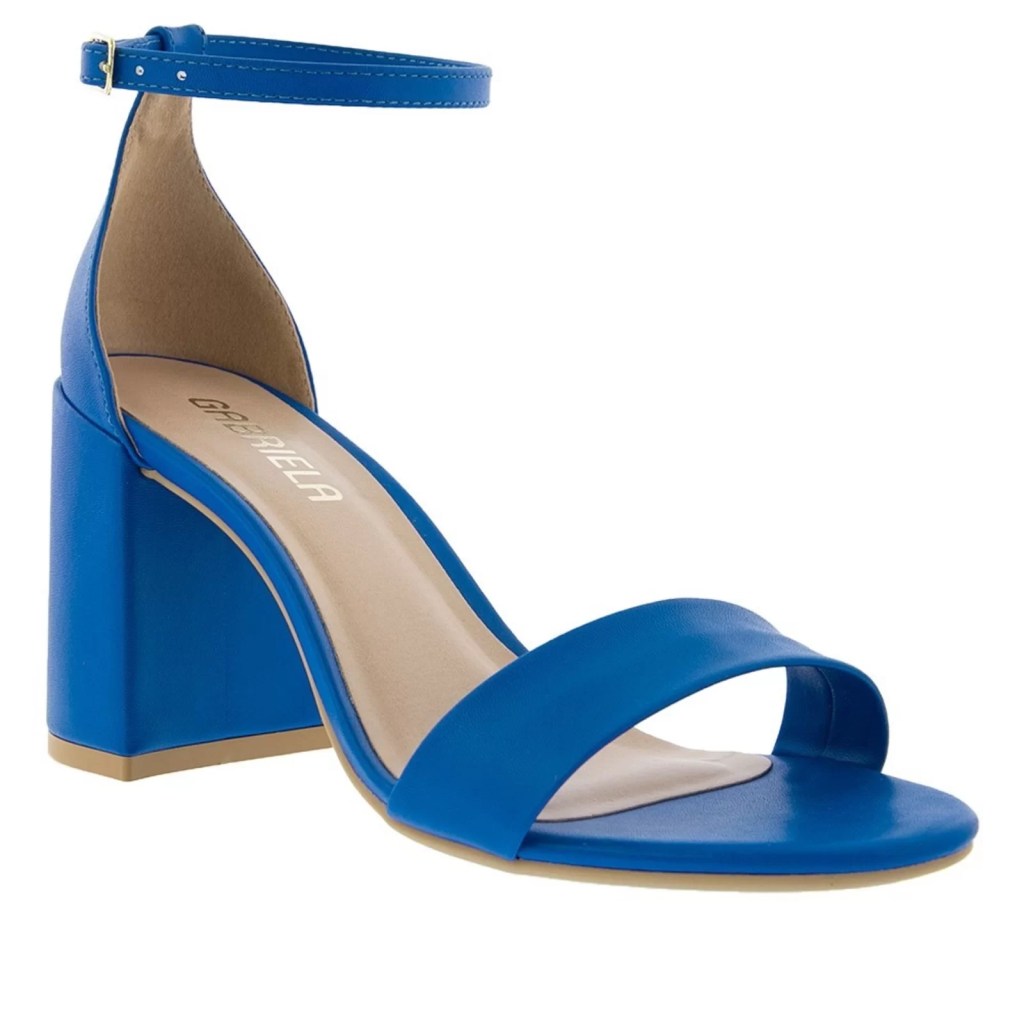 sandália azul