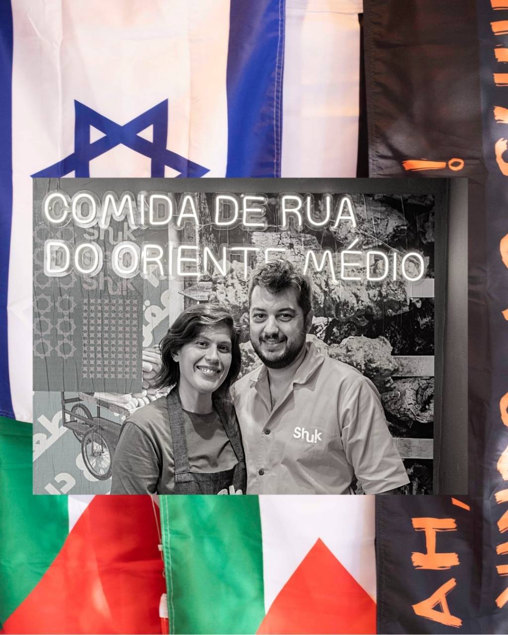 O casal Suzana e Mauro, do Shuk Falafel e Kebab O casal Suzana e Mauro, do Shuk Falafel e Kebab