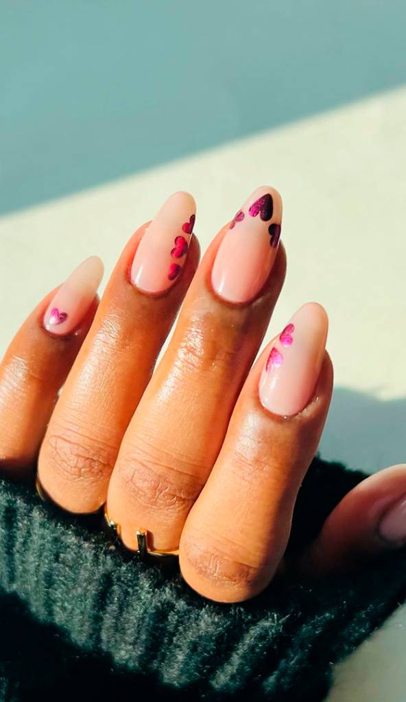 unhas-decoradas-rosa-metalico-4 Inspiração de unhas decoradas rosa metálico.