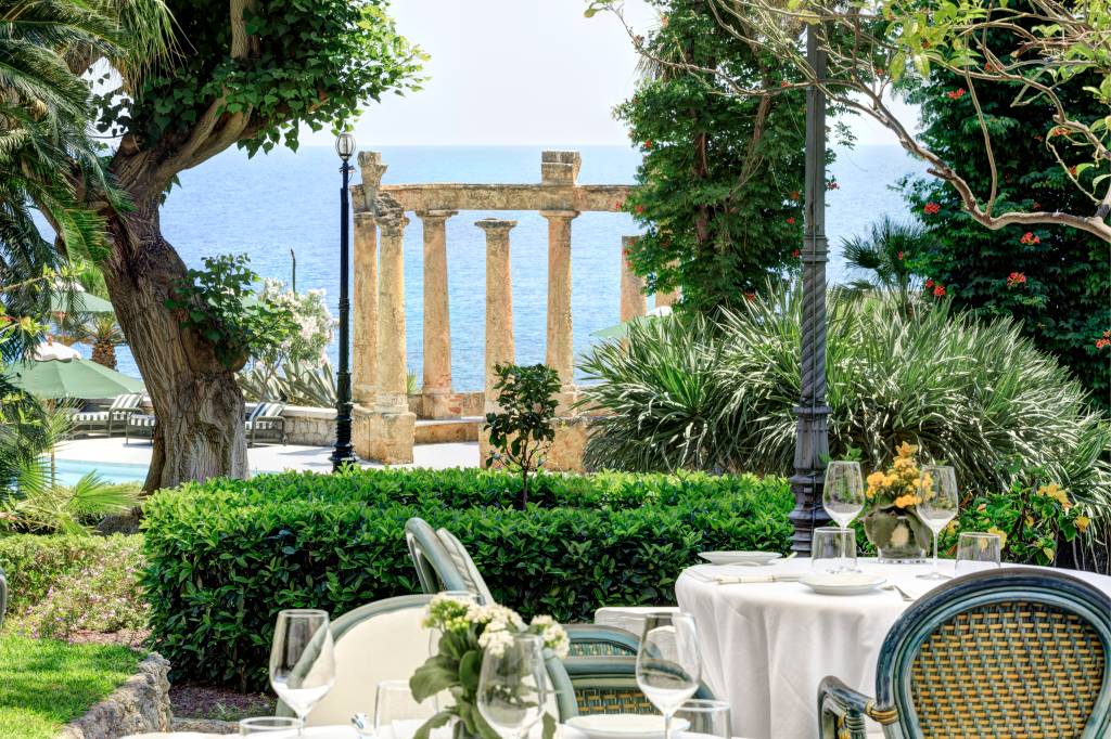 O restaurante Florio, no Villa Igiea O restaurante Florio, no Villa Igiea