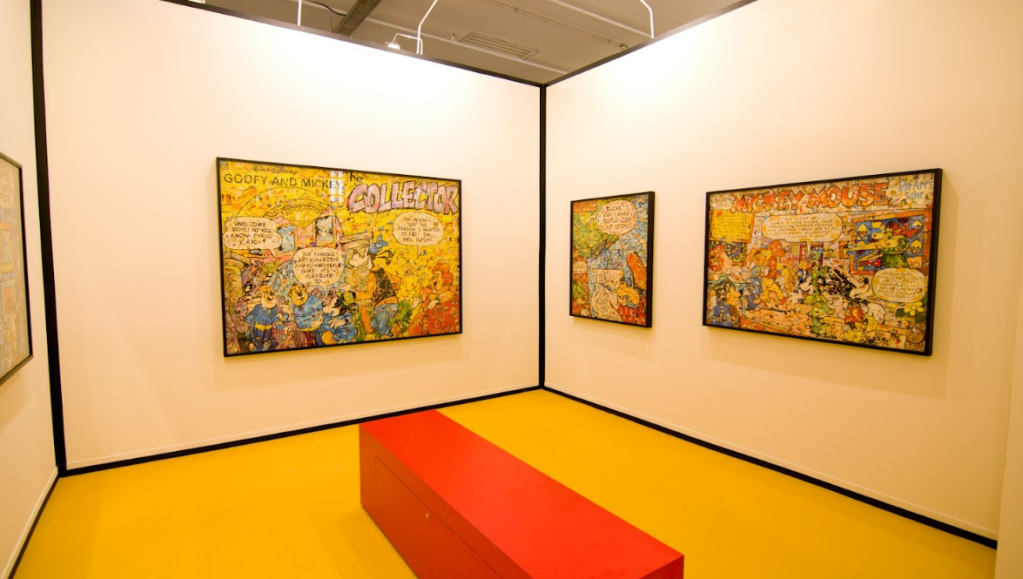 Vik Muniz desenvolveu sete obras para a exposição GIBI, no estande da Disney
