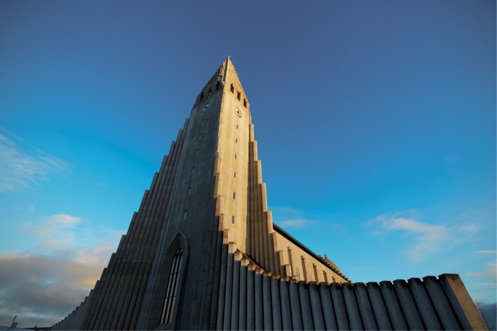 Igreja Hallgrímskirkja na Islândia
