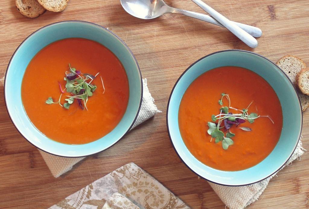 Receita de sopa de tomate cremosa Receita de sopa de tomate cremosa