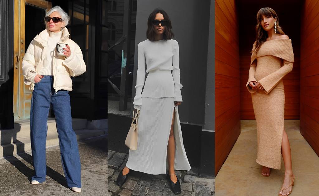19 inspirações de looks com tricô para este inverno