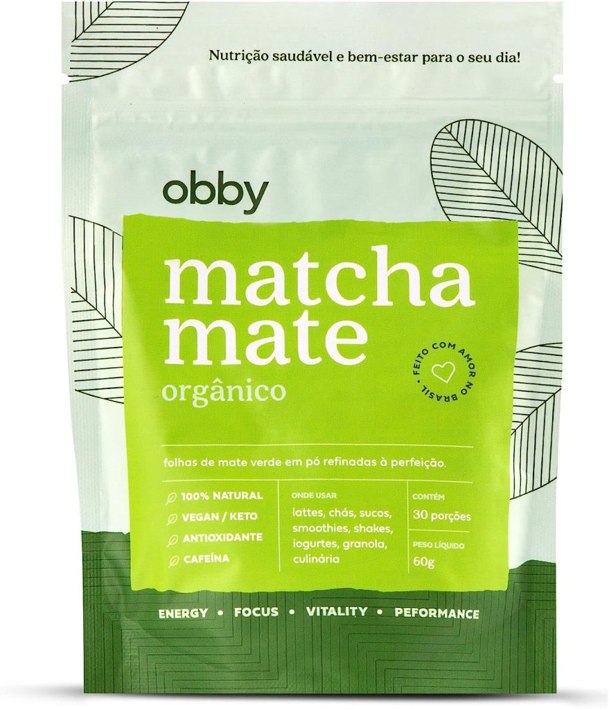 Matcha Mate Natural é rico em antioxidantes.