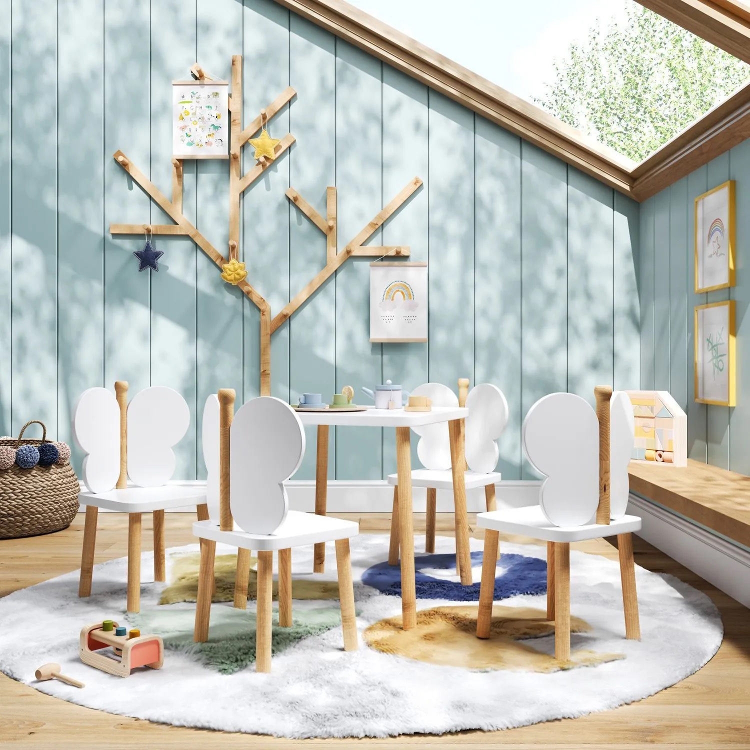 forest themed playroom