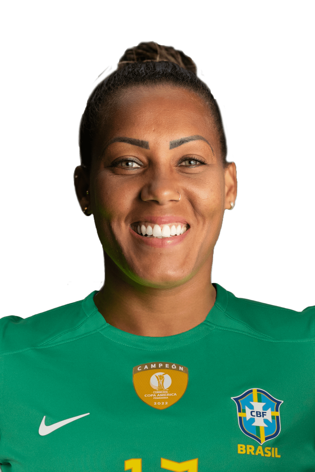 Bárbara, jogadora da seleção brasileira de futebol.