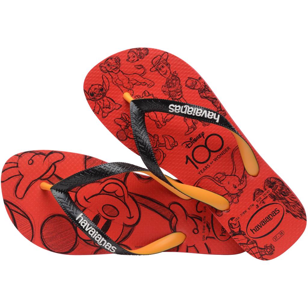 Havaianas lança coleção em comemoração aos 100 anos da Disney