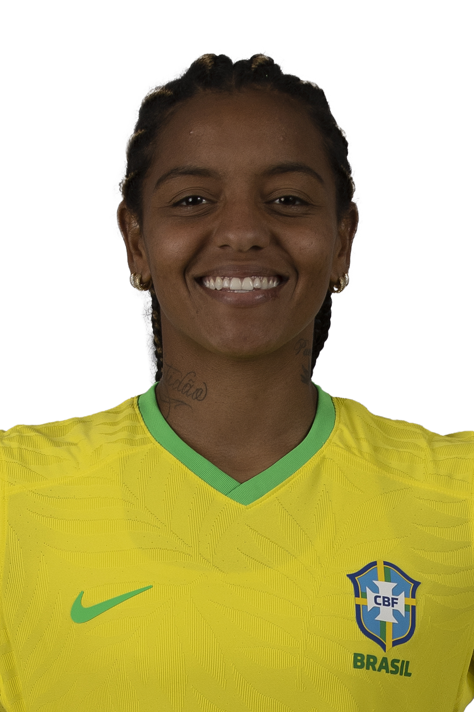Geyse, jogadora da seleção brasileira de futebol.
