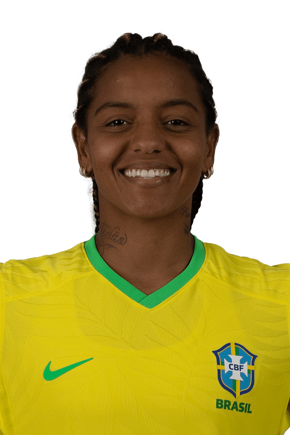 Geyse, jogadora da seleção brasileira de futebol.