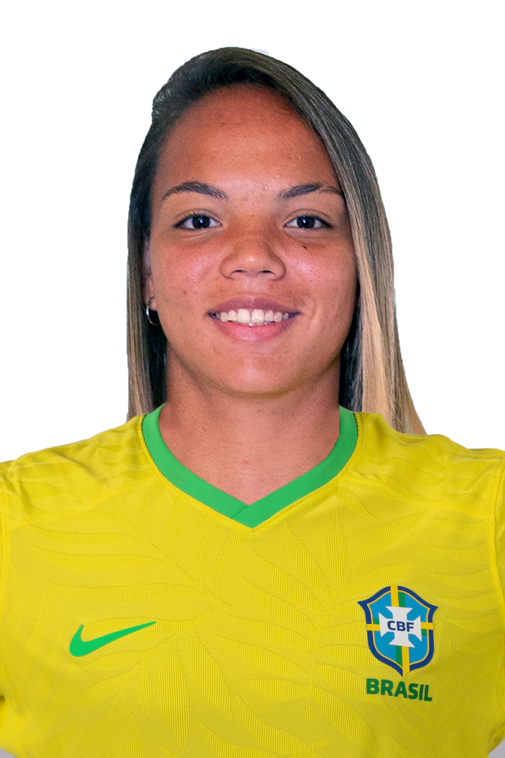 Nycole, jogadora da seleção brasileira de futebol.