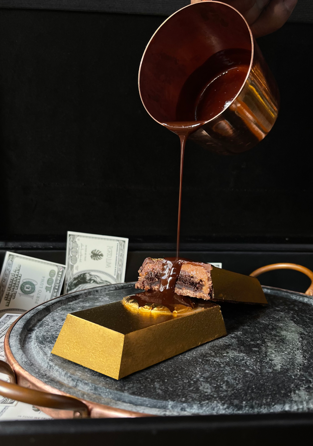 O Oro Cioccolato Caramello é opção de sobremesa no Porto Luna