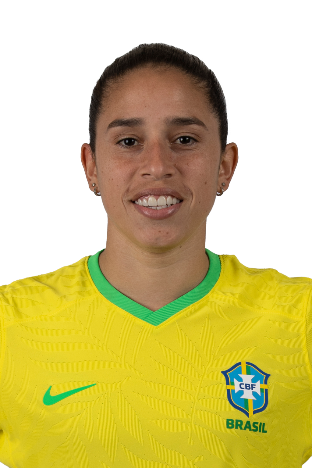 Rafaelle_3x4_SEM FUNDO Rafaelle, jogadora da seleção brasileira de futebol.