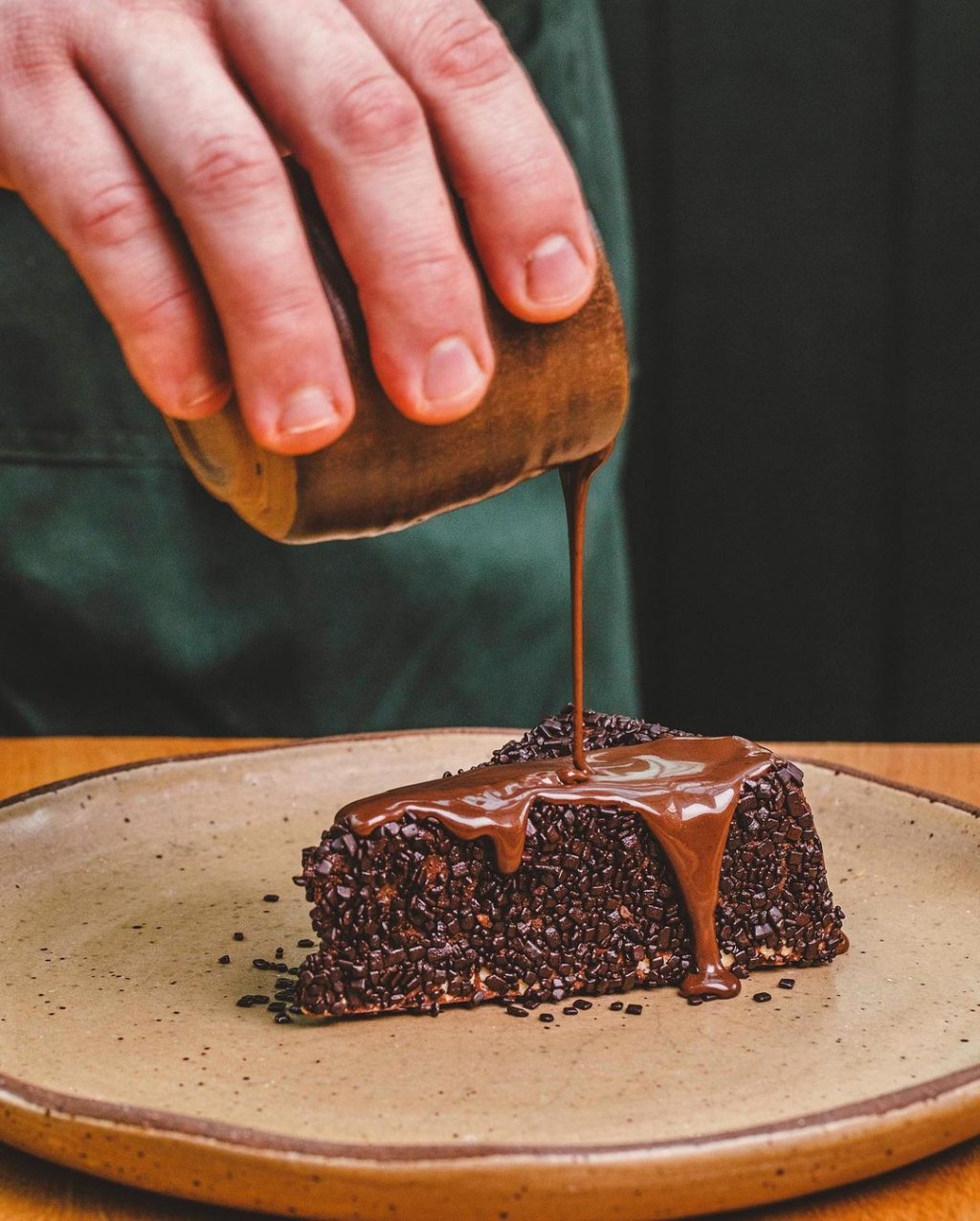 A Torta de Brigadeiro é opção com chocolate no menu do Terraço Jardins