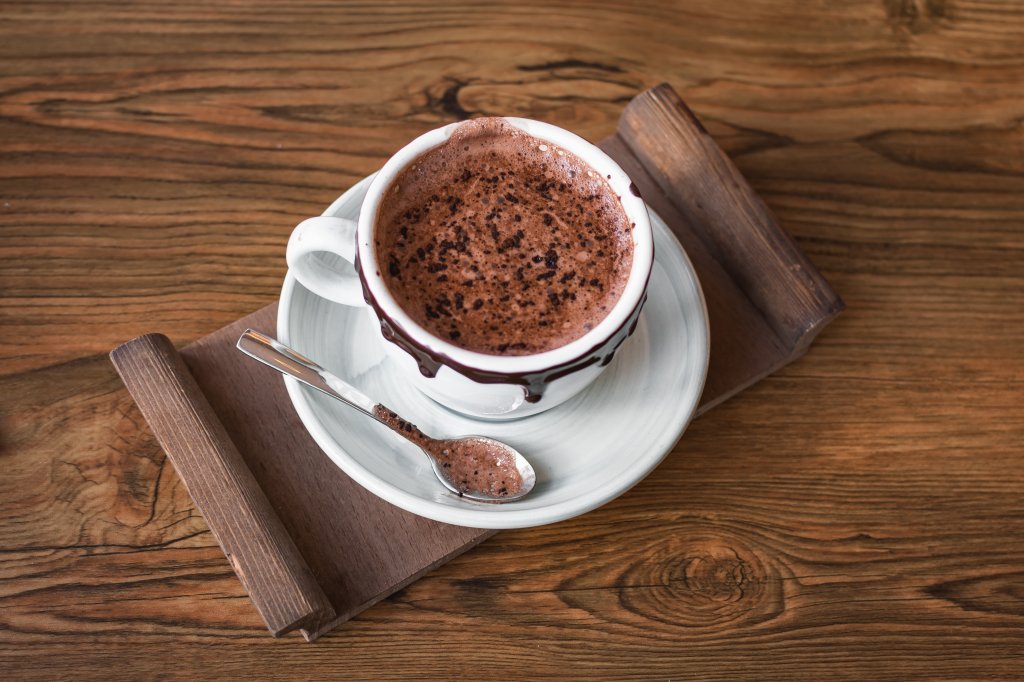 Chocolate quente low-carb