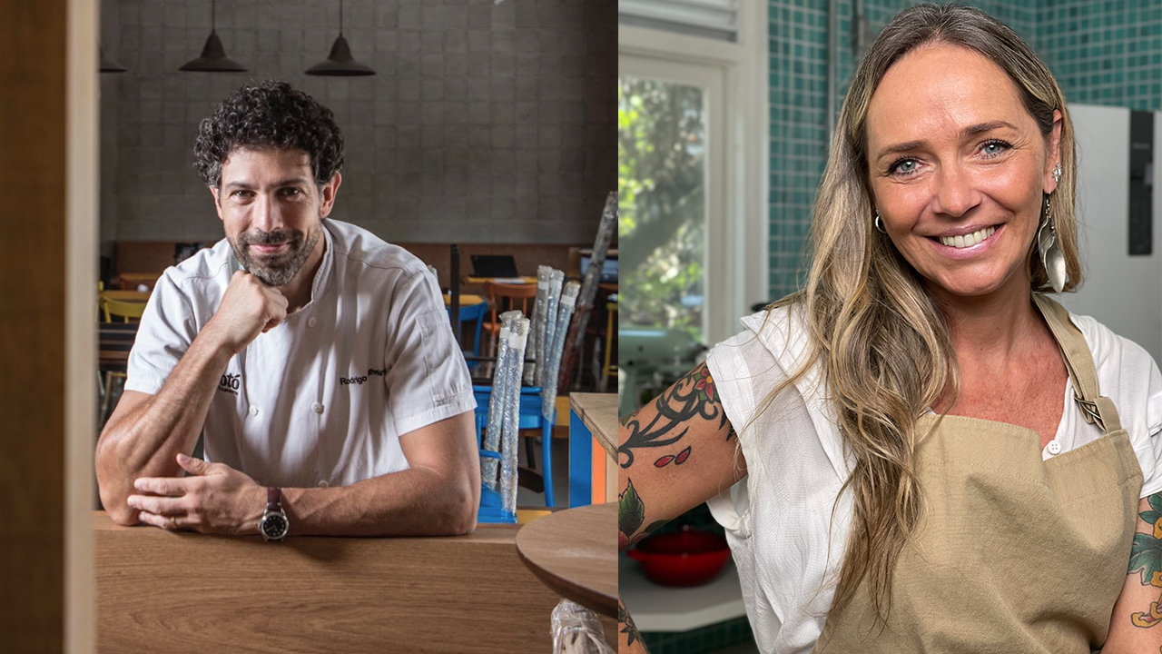 Os chefs Rodrigo Oliveira e Carole Crema fazem parte da programação do Taste São Paulo Festival