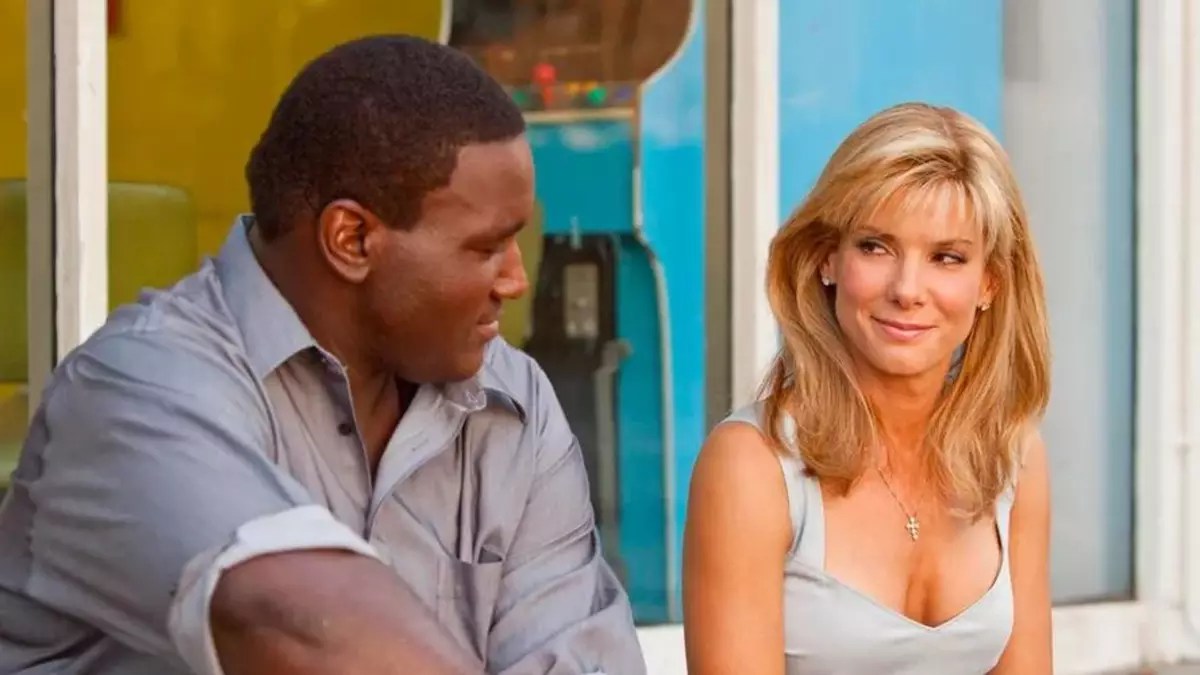 Sandra Bullock no filme "Um Sonho Possível"