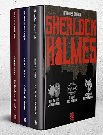 box livros Grandes Obras Sherlock Holmes