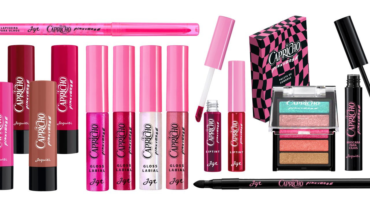 A coleção conta com 14 produtos multiusos na temática rosa!